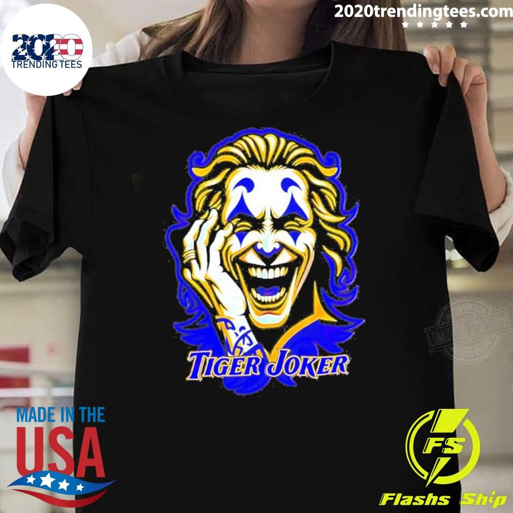 Tiger Joker Maniacal Visage Graphic Shirt Unisex T-shirt, Sweatshirt, Hoodie, Long Sleeve Tee - T-Shirt, Sweatshirt, Hoodie
