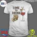 Time to Drink Wine and Spirits Shirt Unisex T-shirt, Sweatshirt, Hoodie, Long Sleeve Tee - T-Shirt, Sweatshirt, Hoodie