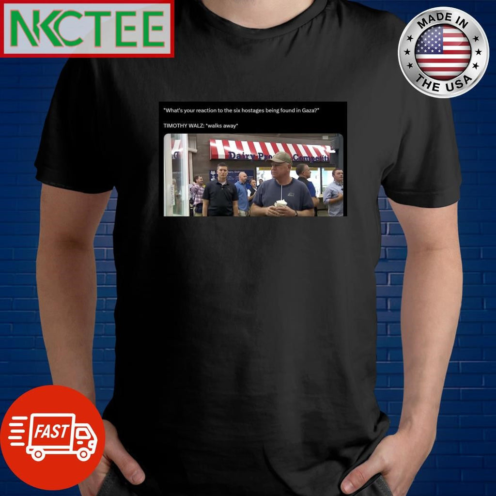 Timothy Walz walks away shirt Unisex T-shirt, Sweatshirt, Hoodie, Long Sleeve Tee - T-Shirt, Sweatshirt, Hoodie