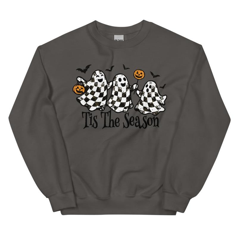 Tis Season Checkered Ghost Spooky T-Shirts, Hoodie, Sweatshirt - T-Shirt, Sweatshirt, Hoodie