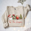 Tis Season Retro Cute Xmas Tree Santa Coffee Lover Xmas T-Shirts, Hoodie, Sweatshirt - T-Shirt, Sweatshirt, Hoodie