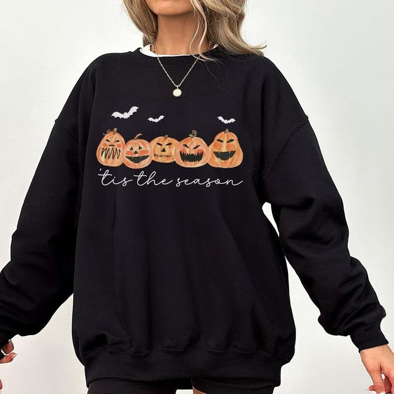 Tis Season Halloween Shirt Pumpkin Shirt Pumpkin Patch Thanksgiving Cute Halloween Shirt Funny Shirt Halloween Party Comfort Shirt Mama Thanksgiving Shirt Autumn Mama Fall Pumpkins Top T-Shirts, Hoodie, Sweatshirt - T-Shirt, Sweatshirt, Hoodie