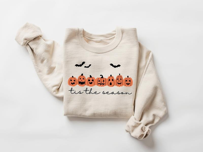 Tis Season Halloween Pumpkin Halloween Spooky Season Shirt Fall Halloween Shirt Pumpkin Season Shirt Autumn Fall Halloween Pumpkin Shirt T-Shirts, Hoodie, Sweatshirt - T-Shirt, Sweatshirt, Hoodie