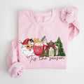Tis Season Retro Santa Claus Tree Xmas Shirt T-Shirts, Hoodie, Sweatshirt - T-Shirt, Sweatshirt, Hoodie