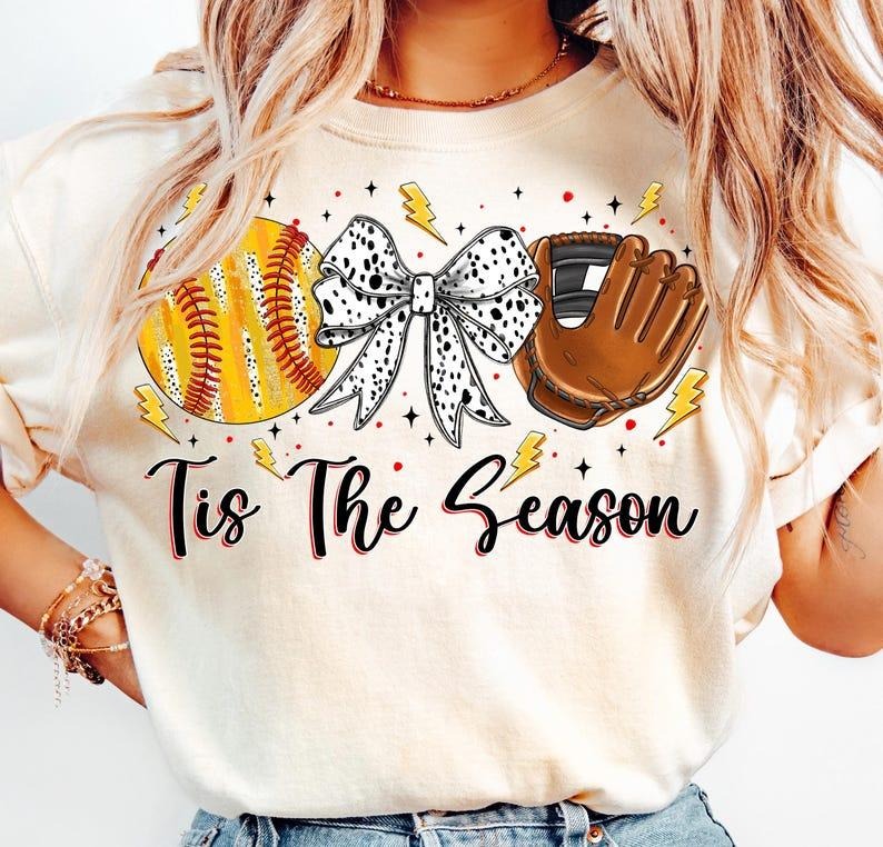 Tis Season Softball Coquette Game Day Softball T-Shirts, Hoodie, Sweatshirt - T-Shirt, Sweatshirt, Hoodie