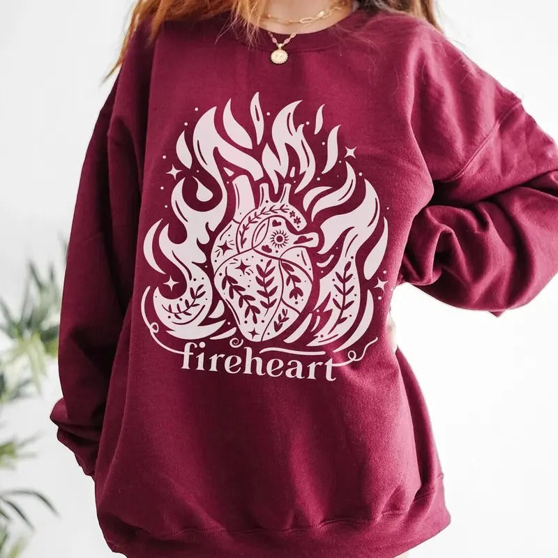 ToG Throne Glass Fireheart Sarah J. Maas Sjm Bookish Heir Fire Romantasy Fantasy Quote Shirt Tog Acotar Womenswear Shirt Aelin Rowan Shirt T-Shirts, Hoodie, Sweatshirt - T-Shirt, Sweatshirt, Hoodie