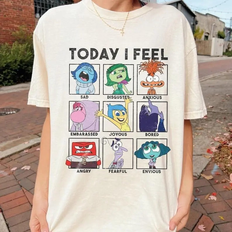 Today I Feel Inside Out Shirt Inside Out Characters Shirt Inside Out Movie Shirt T-Shirts, Hoodie, Sweatshirt - T-Shirt, Sweatshirt, Hoodie