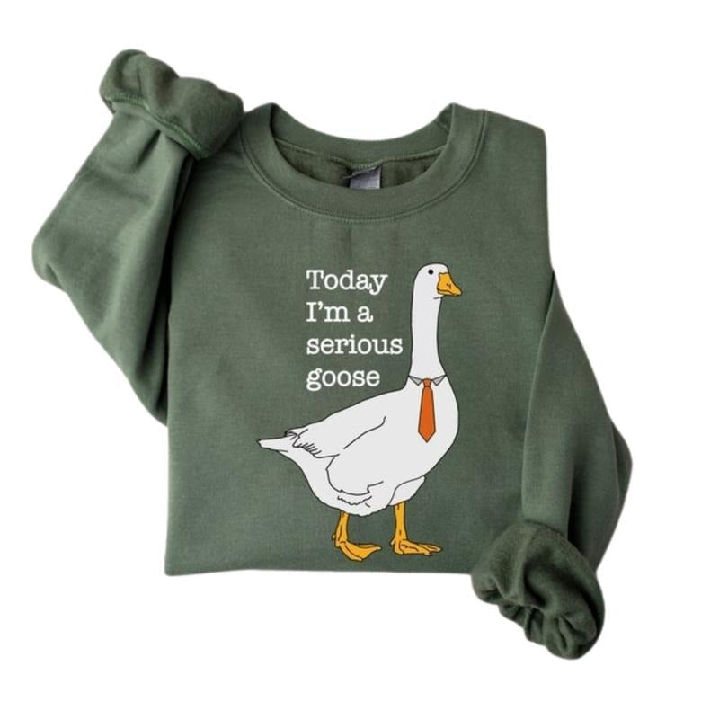 Today I'M Serious Goose Silly Goose Shirts Funny Silly Goose University Classic Fabric T-Shirts, Hoodie, Sweatshirt - T-Shirt, Sweatshirt, Hoodie