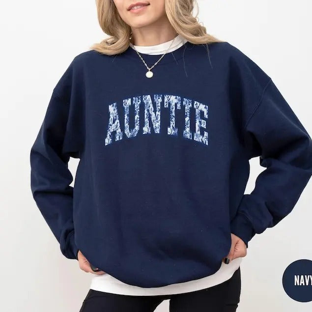 Toile Du Jouy Auntie Floral Aunt Pregnancy Announcement New Aunt Sister Coquette Aunt T-Shirts, Hoodie, Sweatshirt - T-Shirt, Sweatshirt, Hoodie