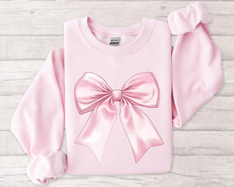 Toile De Jouy Pink Bow Coquette Girl Feminine Floral Bow Shirt T-Shirts, Hoodie, Sweatshirt - T-Shirt, Sweatshirt, Hoodie