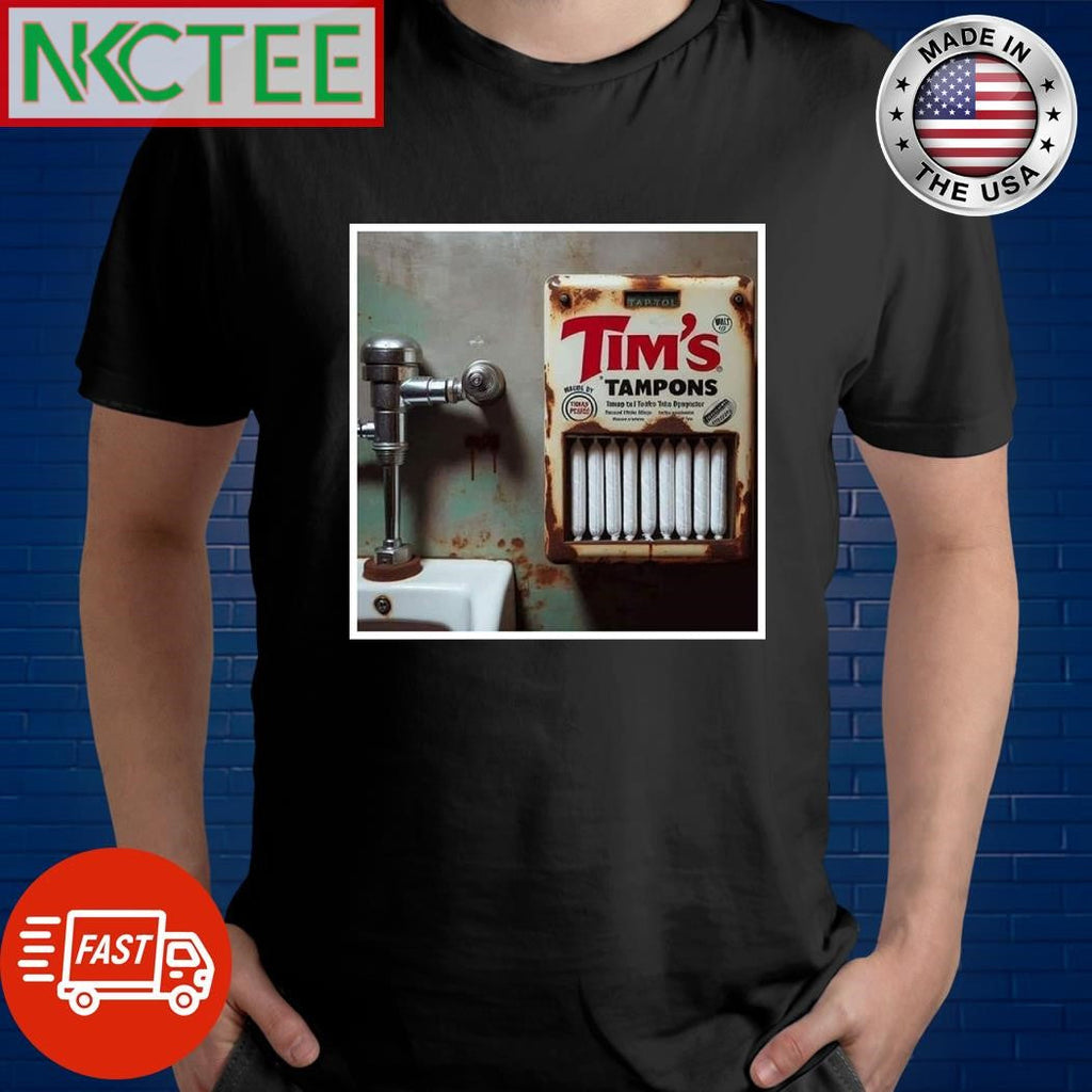 Toilet paper Tim’s Tampons Tim Walz shirt Unisex T-shirt, Sweatshirt, Hoodie, Long Sleeve Tee - T-Shirt, Sweatshirt, Hoodie