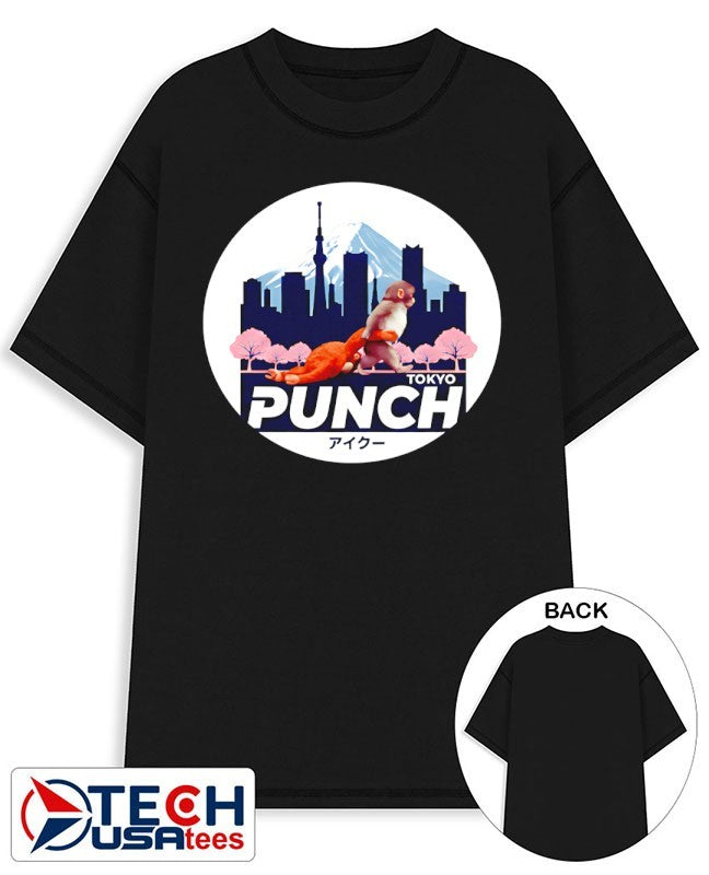 Tokyo Punch Monkey Japanese skyline shirt Unisex T-shirt, Sweatshirt, Hoodie, Long Sleeve Tee - T-Shirt, Sweatshirt, Hoodie