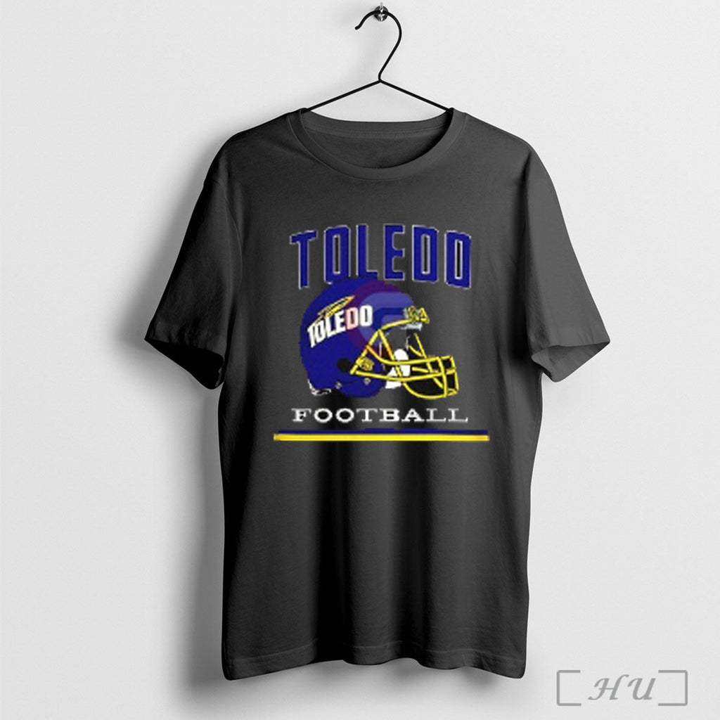 Toledo Rockets Football Helmet T Shirt Unisex T-shirt, Sweatshirt, Hoodie, Long Sleeve Tee - T-Shirt, Sweatshirt, Hoodie