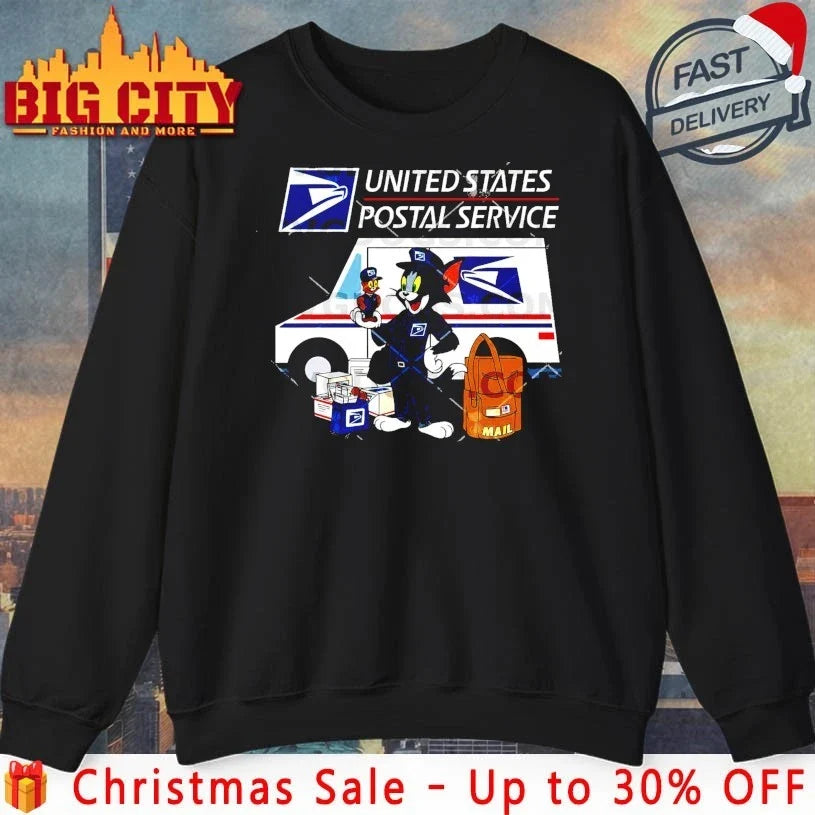 Tom And Jerry United States Postal Service USPS shirt Unisex T-shirt, Sweatshirt, Hoodie, Long Sleeve Tee - T-Shirt, Sweatshirt, Hoodie