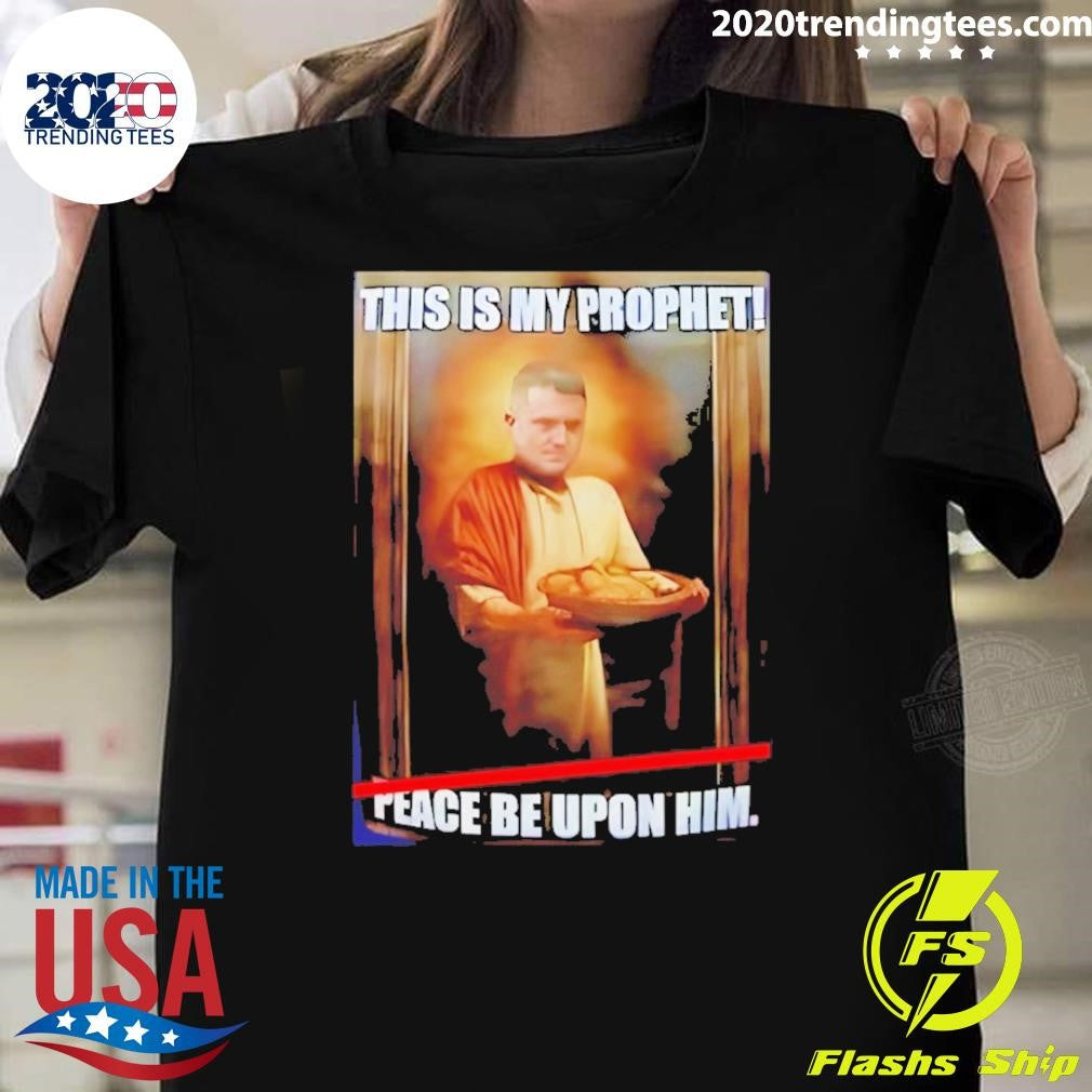 Tommy Robinson Jesus This Is My Prophet Peace Be Upon Him Shirt Unisex T-shirt, Sweatshirt, Hoodie, Long Sleeve Tee - T-Shirt, Sweatshirt, Hoodie