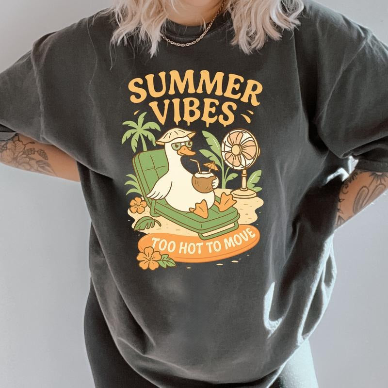 Too Hot Move Shirt ~ Relaxed Fit Printed USA Womenswear Casual Comfort Cotton Top Athletic Boho Chic T-Shirts, Hoodie, Sweatshirt - T-Shirt, Sweatshirt, Hoodie