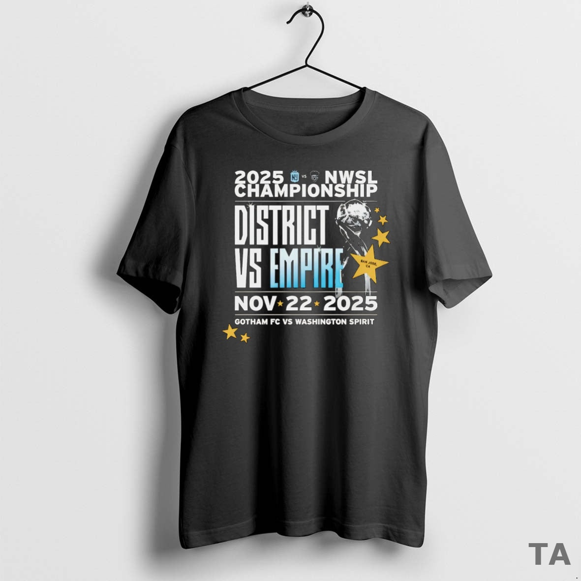 Top 2025 Nwsl Championship Gotham Fc Vs Washington Spirit Trophy T-Shirts, Hoodie, Sweatshirt - T-Shirt, Sweatshirt, Hoodie