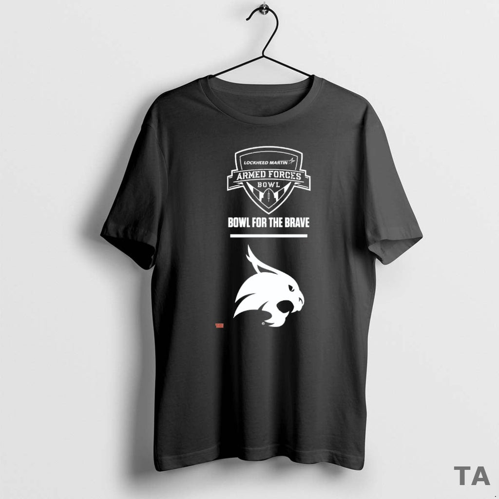 Top 2026 Armed Forces Bowl Brave Texas State Bobcats Football T-Shirts, Hoodie, Sweatshirt - T-Shirt, Sweatshirt, Hoodie