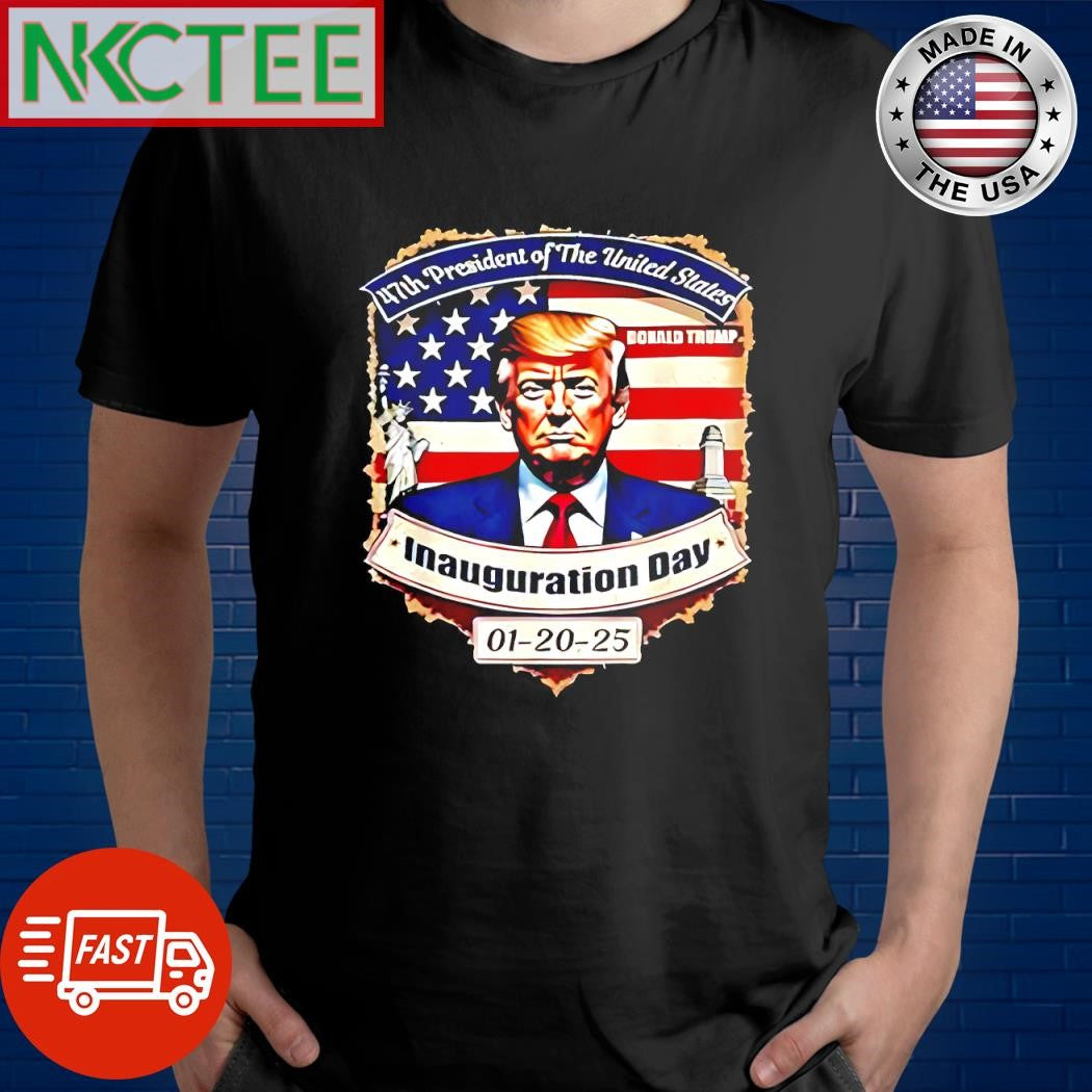 Top 47th President of The United States Inauguration Day 01 20 25 shirt Unisex T-shirt, Sweatshirt, Hoodie, Long Sleeve Tee - T-Shirt, Sweatshirt, Hoodie