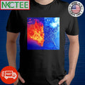 Top America half fire half cold paint shirt Unisex T-shirt, Sweatshirt, Hoodie, Long Sleeve Tee - T-Shirt, Sweatshirt, Hoodie