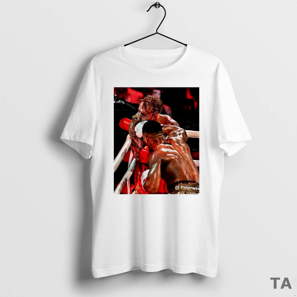 Top Anthony Joshua Ko Jake Paul Photo Circle T-Shirts, Hoodie, Sweatshirt - T-Shirt, Sweatshirt, Hoodie