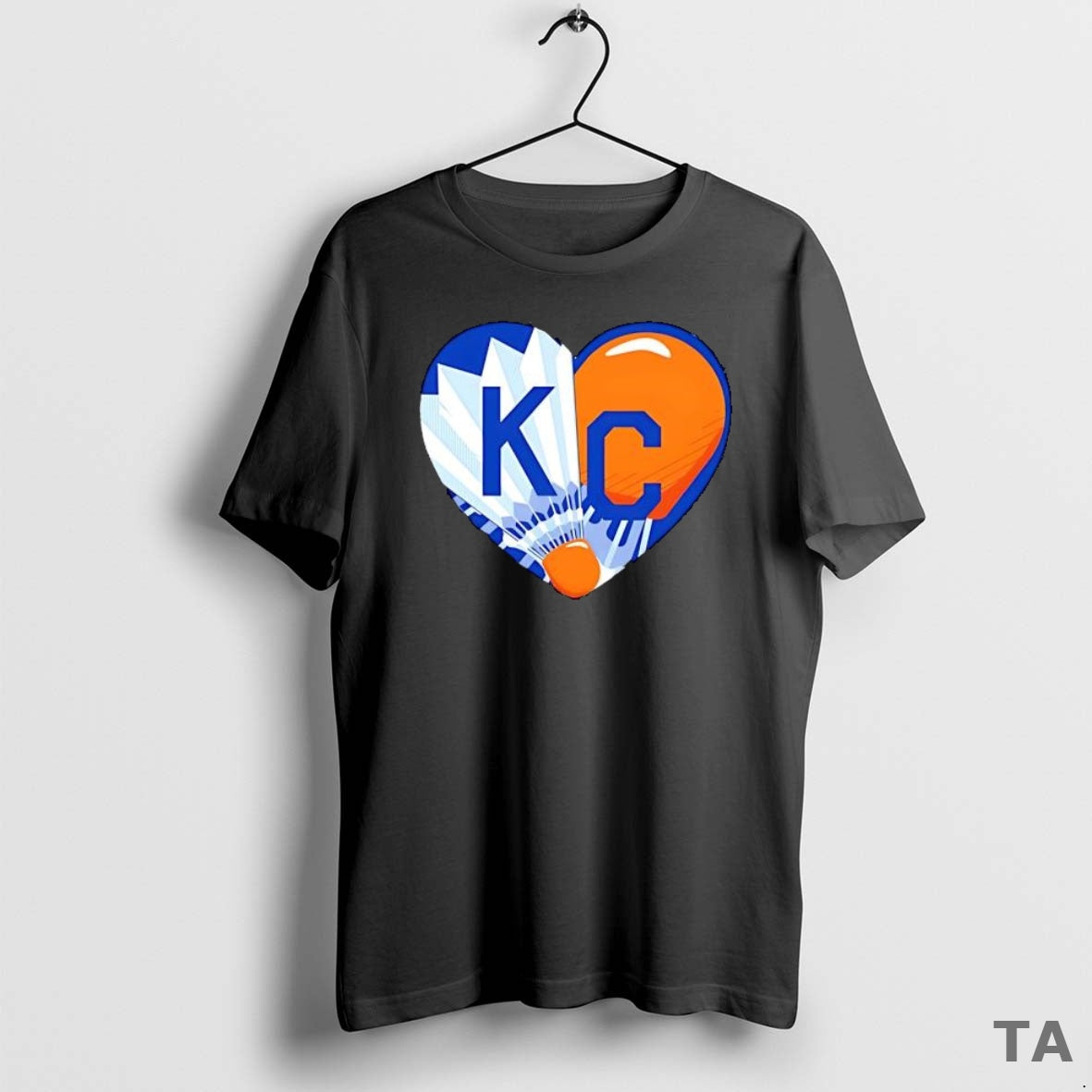 Top Awesome Shuttlecock Kc Heart T-Shirts, Hoodie, Sweatshirt - T-Shirt, Sweatshirt, Hoodie