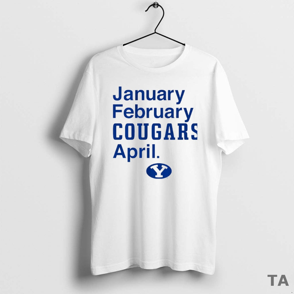 Top Byu Cougars Basketball January February Cougars April Circle T-Shirts, Hoodie, Sweatshirt - T-Shirt, Sweatshirt, Hoodie