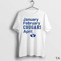 Top Byu Cougars Basketball January February Cougars April Circle T-Shirts, Hoodie, Sweatshirt - T-Shirt, Sweatshirt, Hoodie