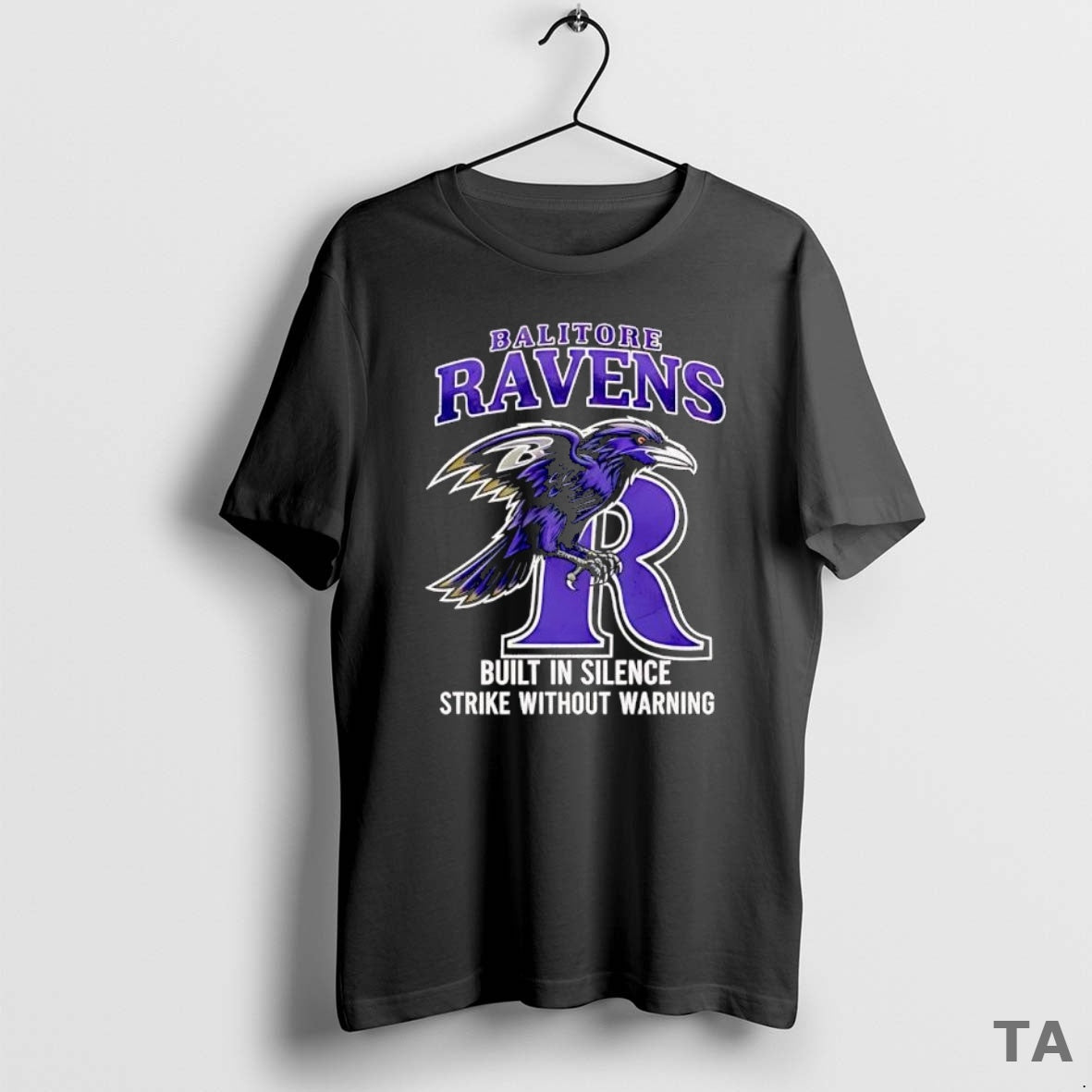 Top Baltimore Ravens Built Silence Strike Without Warning T-Shirts, Hoodie, Sweatshirt - T-Shirt, Sweatshirt, Hoodie