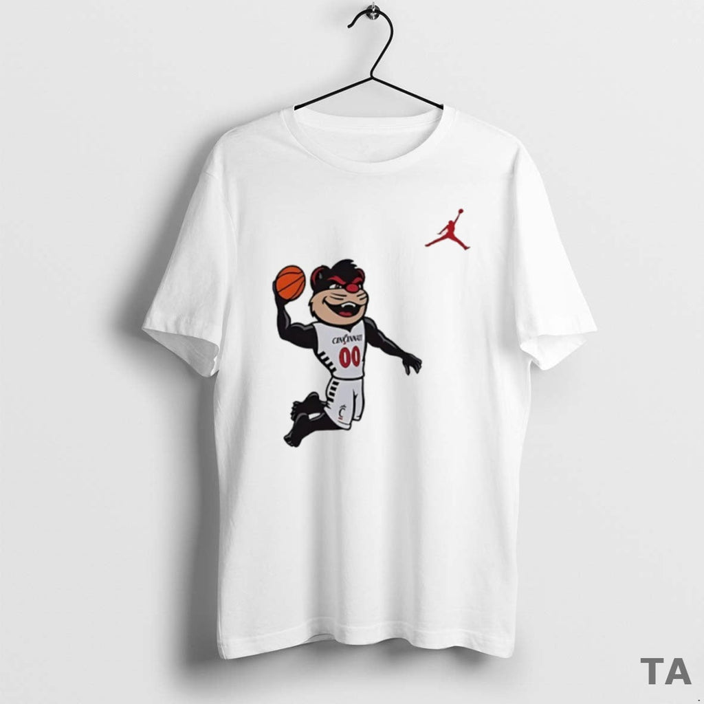 Top Cincinnati Bearcats Mascot Playing Basketball Circle T-Shirts, Hoodie, Sweatshirt - T-Shirt, Sweatshirt, Hoodie