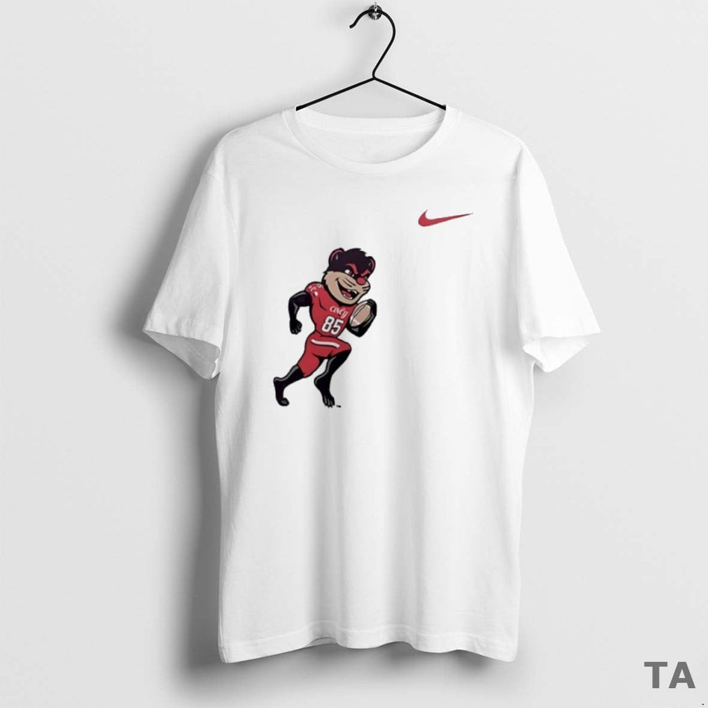 Top Cincinnati Bearcats Mascot Playing Football Circle T-Shirts, Hoodie, Sweatshirt - T-Shirt, Sweatshirt, Hoodie