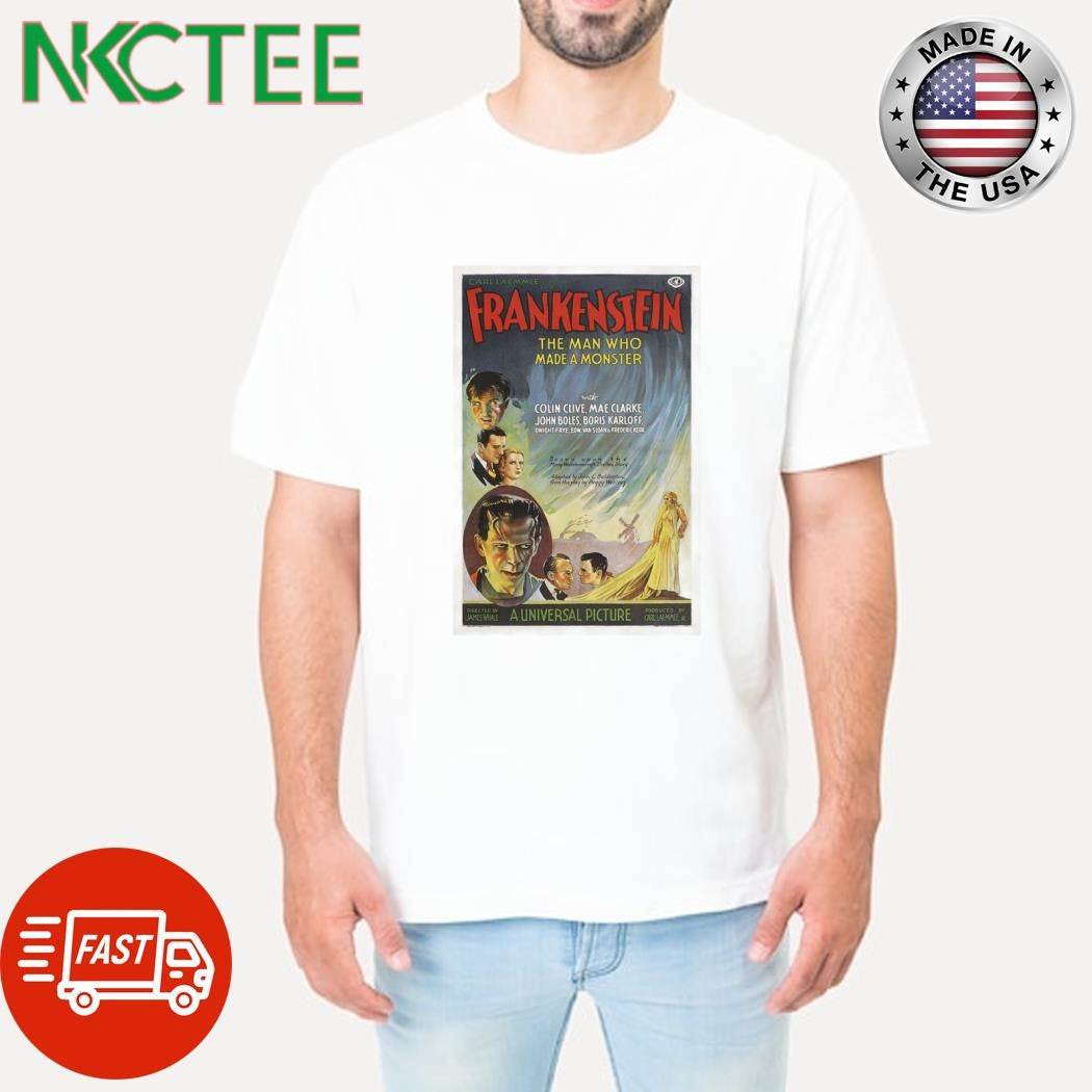 Top Frankenstein 1931 Halloween shirt Unisex T-shirt, Sweatshirt, Hoodie, Long Sleeve Tee - T-Shirt, Sweatshirt, Hoodie