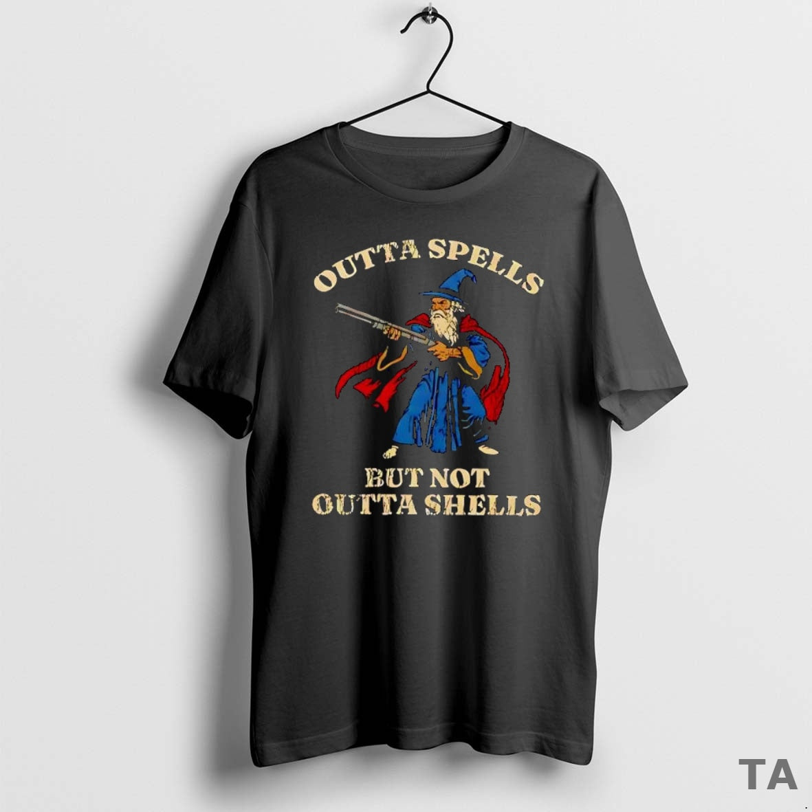 Top Funny Outta Spells But Not Outta Shells Wizard Fantasy Retro T-Shirts, Hoodie, Sweatshirt - T-Shirt, Sweatshirt, Hoodie