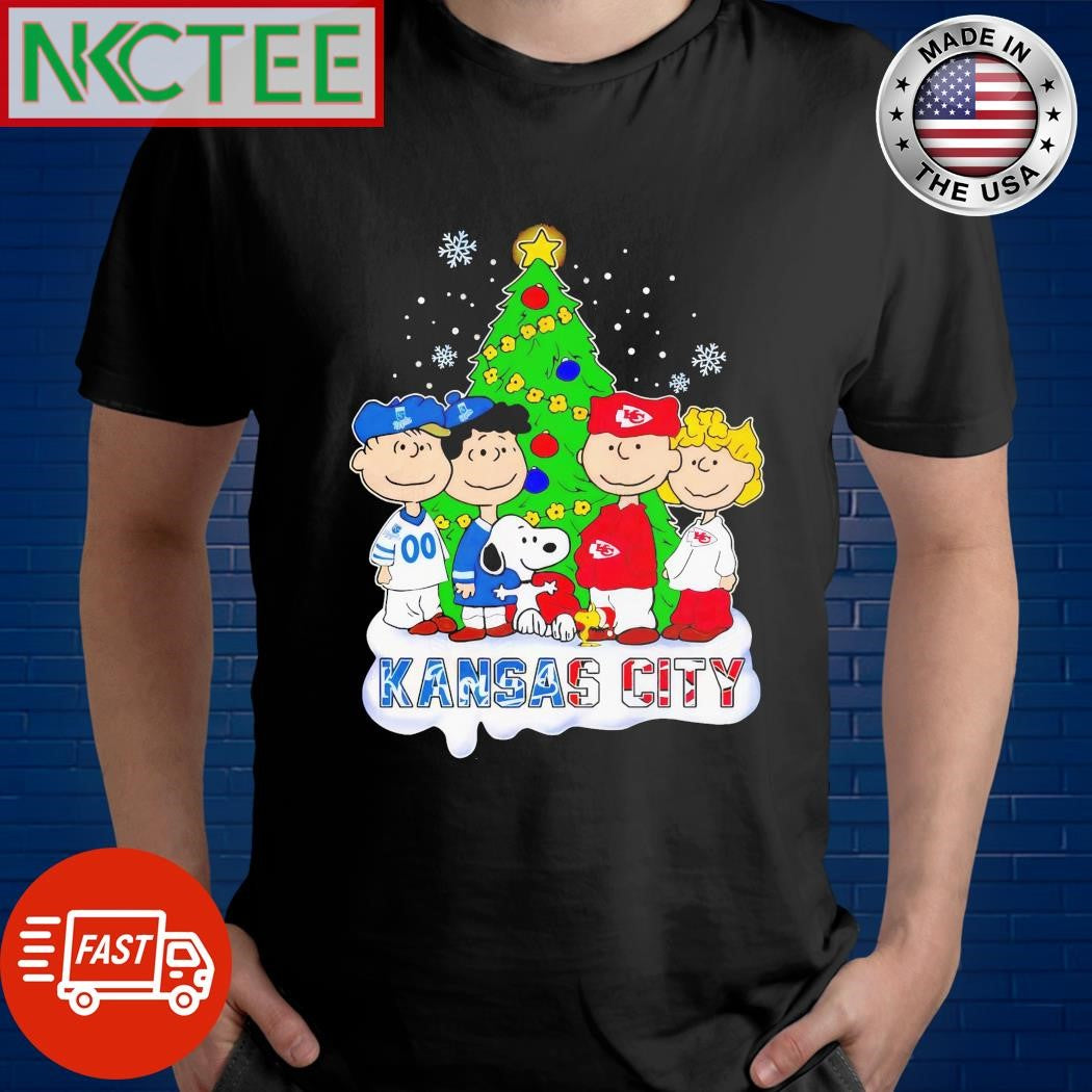 Top Kansas City Chiefs x Kansas City Royals Merry Christmas T-Shirt Unisex T-shirt, Sweatshirt, Hoodie, Long Sleeve Tee - T-Shirt, Sweatshirt, Hoodie
