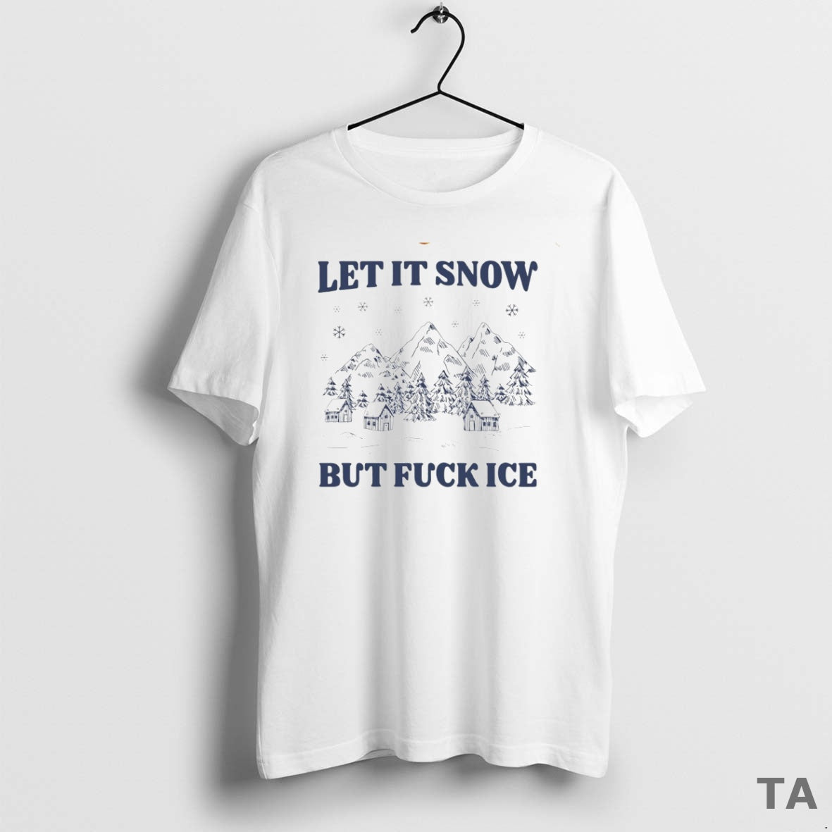 Top Let Snow But Fck Ice Circle T-Shirts, Hoodie, Sweatshirt - T-Shirt, Sweatshirt, Hoodie
