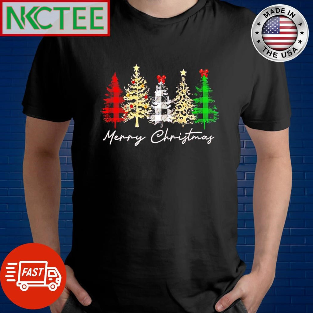Top Merry Christmas trees shirt Unisex T-shirt, Sweatshirt, Hoodie, Long Sleeve Tee - T-Shirt, Sweatshirt, Hoodie