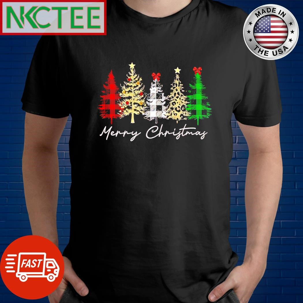 Top Merry Christmas trees shirt Unisex T-shirt, Sweatshirt, Hoodie, Long Sleeve Tee - T-Shirt, Sweatshirt, Hoodie