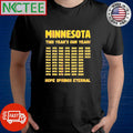 Top Minnesota This Year’s Our Year 1961 2020 hope springs eternal shirt Unisex T-shirt, Sweatshirt, Hoodie, Long Sleeve Tee - T-Shirt, Sweatshirt, Hoodie