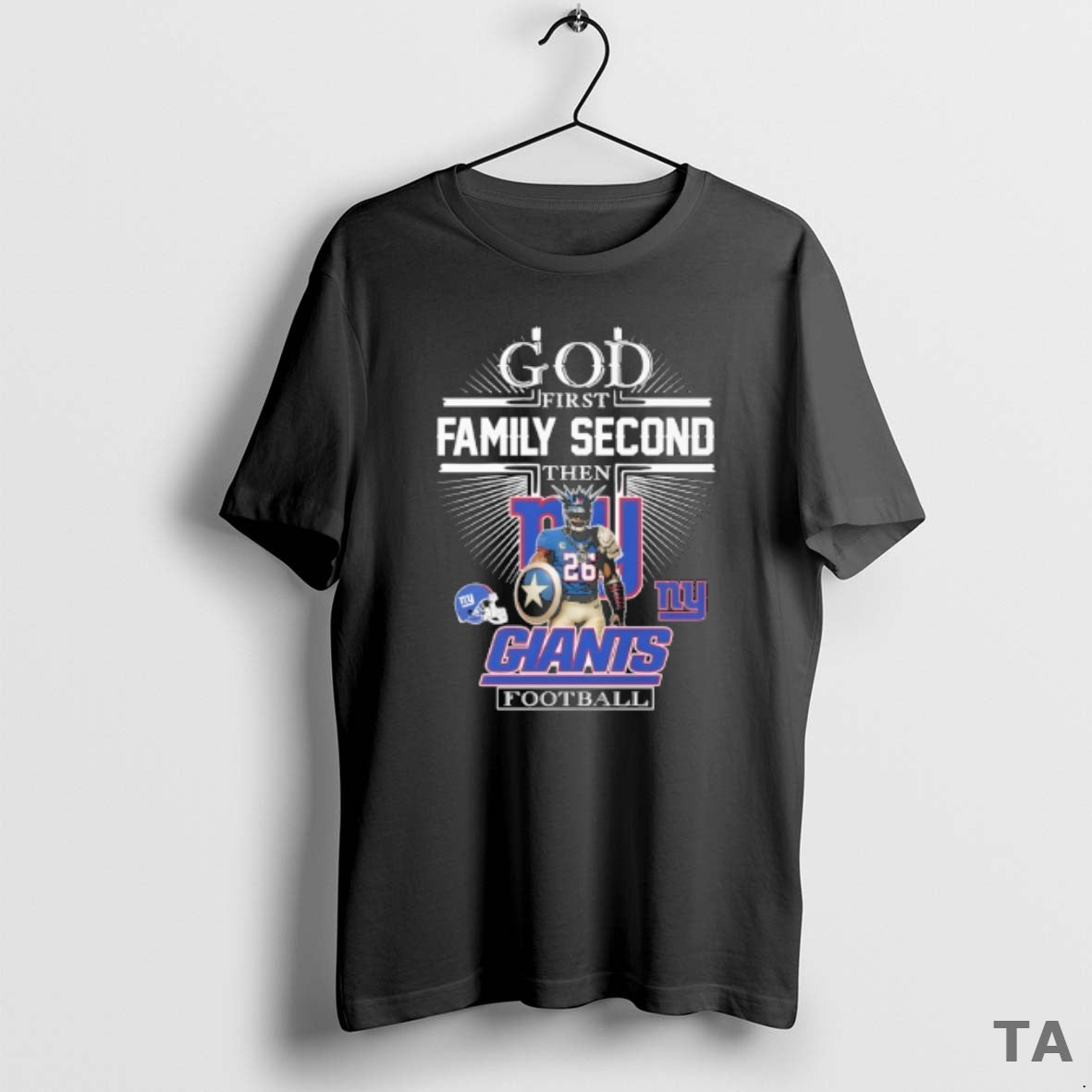 Top New York Giants Football God First Family Second Then Mascot T-Shirts, Hoodie, Sweatshirt - T-Shirt, Sweatshirt, Hoodie