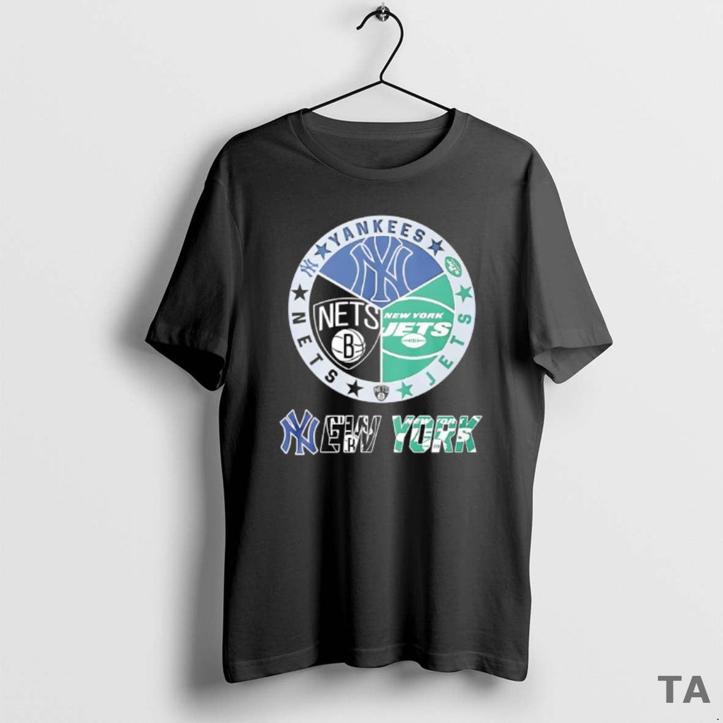 Top New York Jets New York Nets New York Yankees Mashup Logo T-Shirts, Hoodie, Sweatshirt - T-Shirt, Sweatshirt, Hoodie