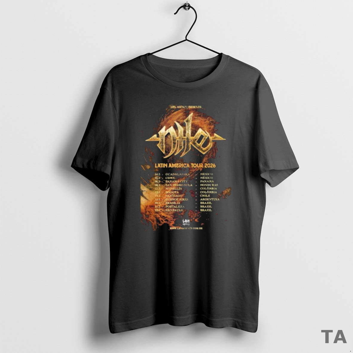 Top Nile Latin America Tour 2026 Dates T-Shirts, Hoodie, Sweatshirt - T-Shirt, Sweatshirt, Hoodie