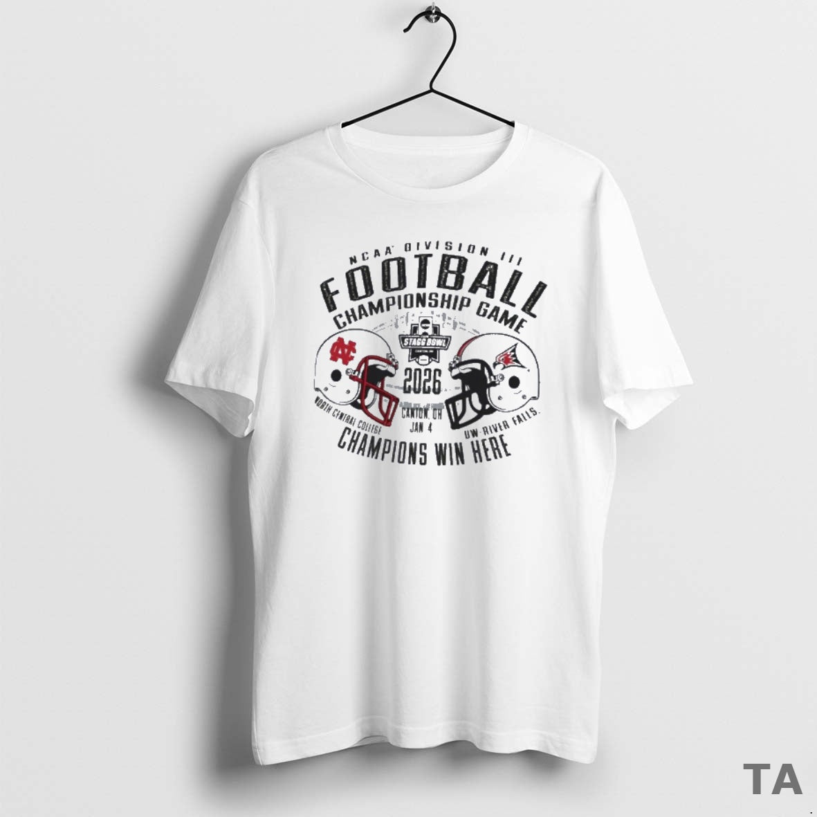 Top North Central Cardinals Vs Uw River Falls 2025 Ncaa Diii Football Championship Game Matchup T-Shirts, Hoodie, Sweatshirt - T-Shirt, Sweatshirt, Hoodie