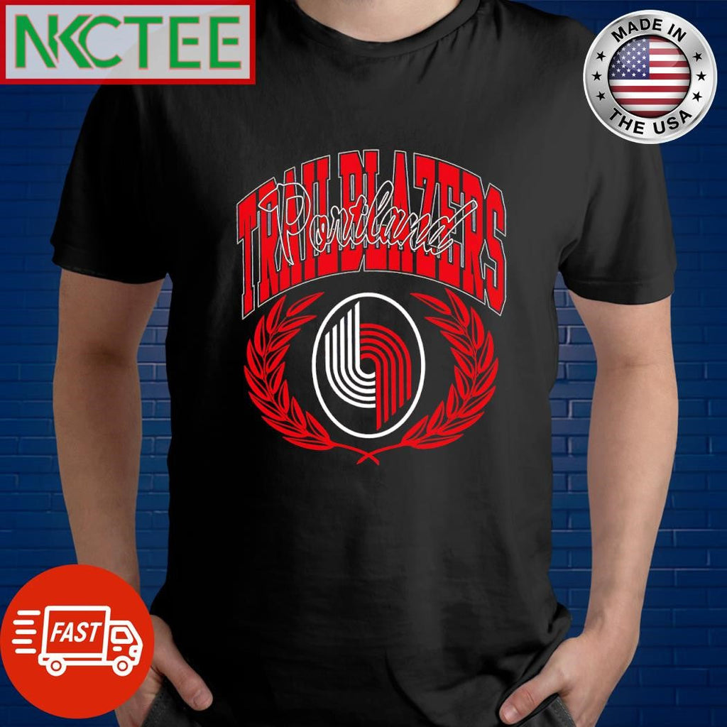 Top Portland Trail Blazers laurel wreath logo shirt Unisex T-shirt, Sweatshirt, Hoodie, Long Sleeve Tee - T-Shirt, Sweatshirt, Hoodie