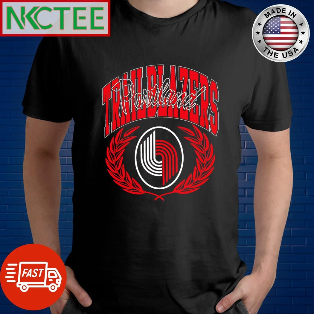 Top Portland Trail Blazers laurel wreath logo shirt Unisex T-shirt, Sweatshirt, Hoodie, Long Sleeve Tee - T-Shirt, Sweatshirt, Hoodie