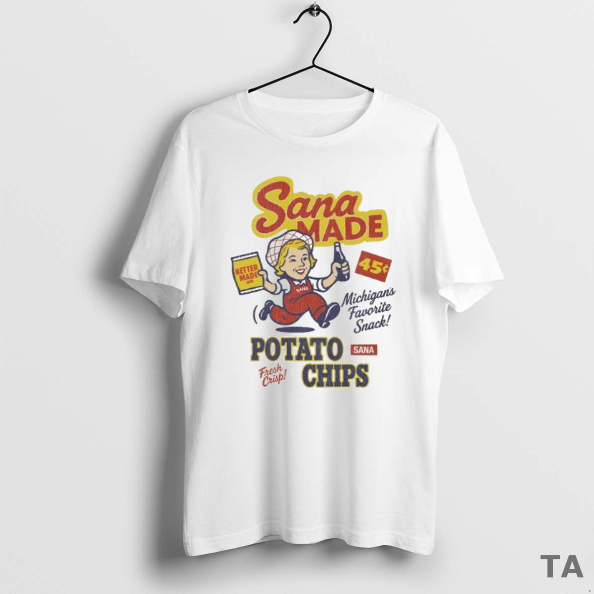 Top Sana Made Potato Chips Better Made Michigans Favorite Snack T-Shirts, Hoodie, Sweatshirt - T-Shirt, Sweatshirt, Hoodie