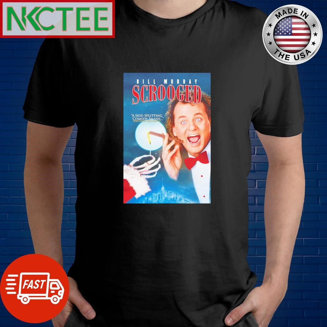 Top Scrooged 1988 Christmas shirt Unisex T-shirt, Sweatshirt, Hoodie, Long Sleeve Tee - T-Shirt, Sweatshirt, Hoodie
