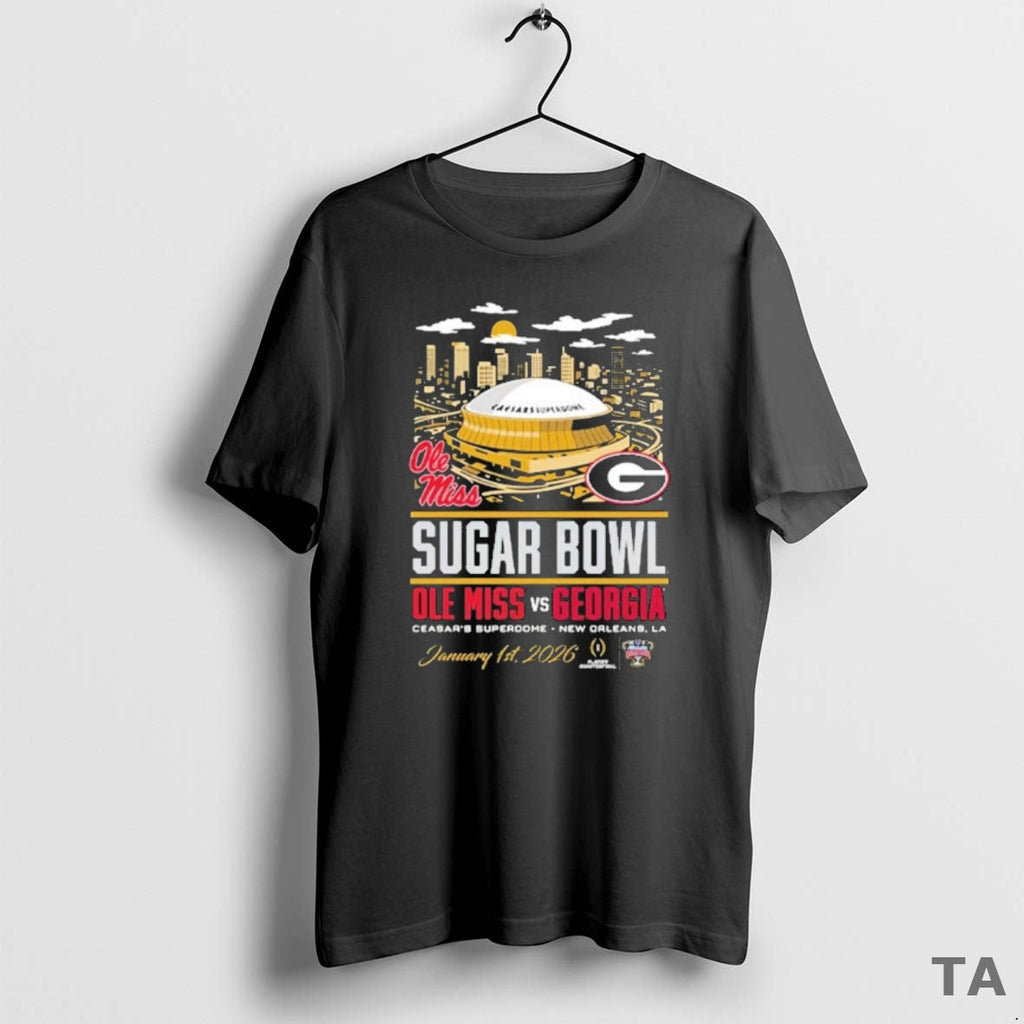 Top Something Inked Georgia Bulldogs Black 2026 Sugar Bowl Head Head T-Shirts, Hoodie, Sweatshirt - T-Shirt, Sweatshirt, Hoodie