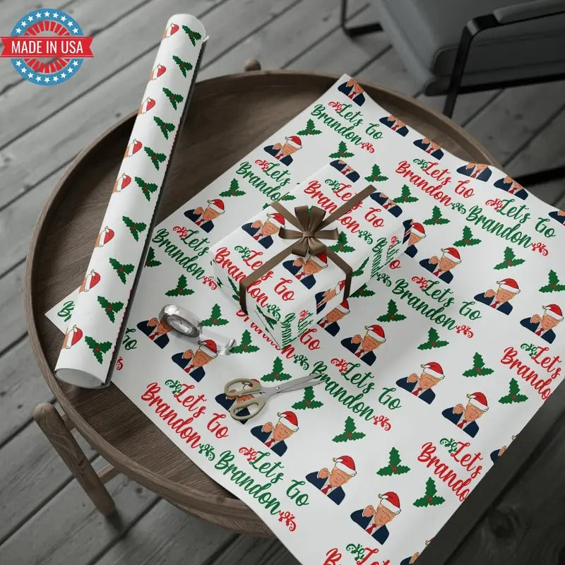 Top Trump Wrapping Paper Trump Maga Funny Let'S Go Brandon Trump Wrapping Paper T-Shirts, Hoodie, Sweatshirt - T-Shirt, Sweatshirt, Hoodie