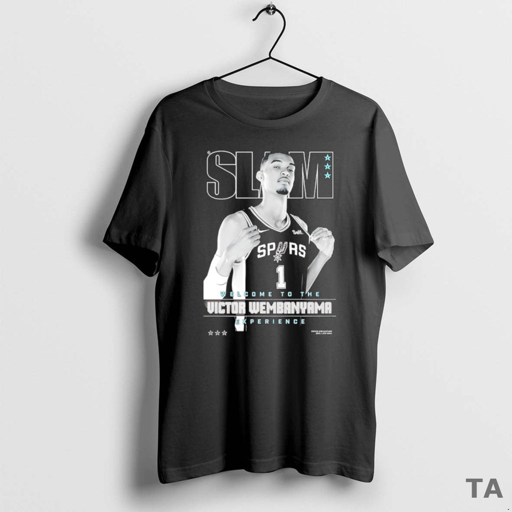Top Welcome Victor Wembanyama Experience San Antonio Spurs Nba Slam T-Shirts, Hoodie, Sweatshirt - T-Shirt, Sweatshirt, Hoodie