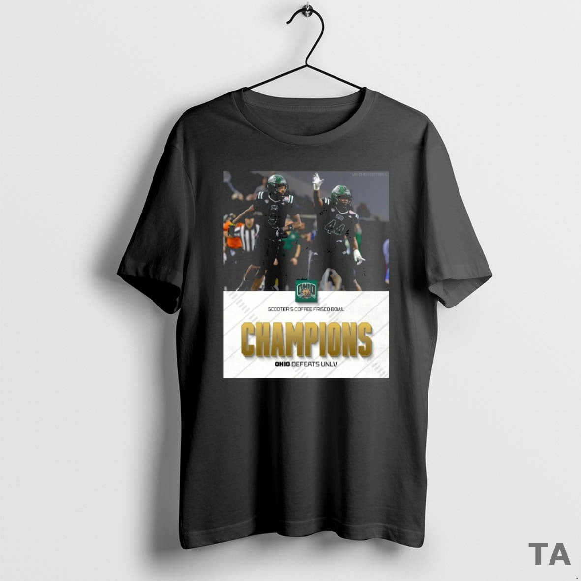 Top Ohio Bobcats Defeated Unlv Rebels 2025 Scooters Coffee Frisco Bowl Champions T-Shirts, Hoodie, Sweatshirt - T-Shirt, Sweatshirt, Hoodie